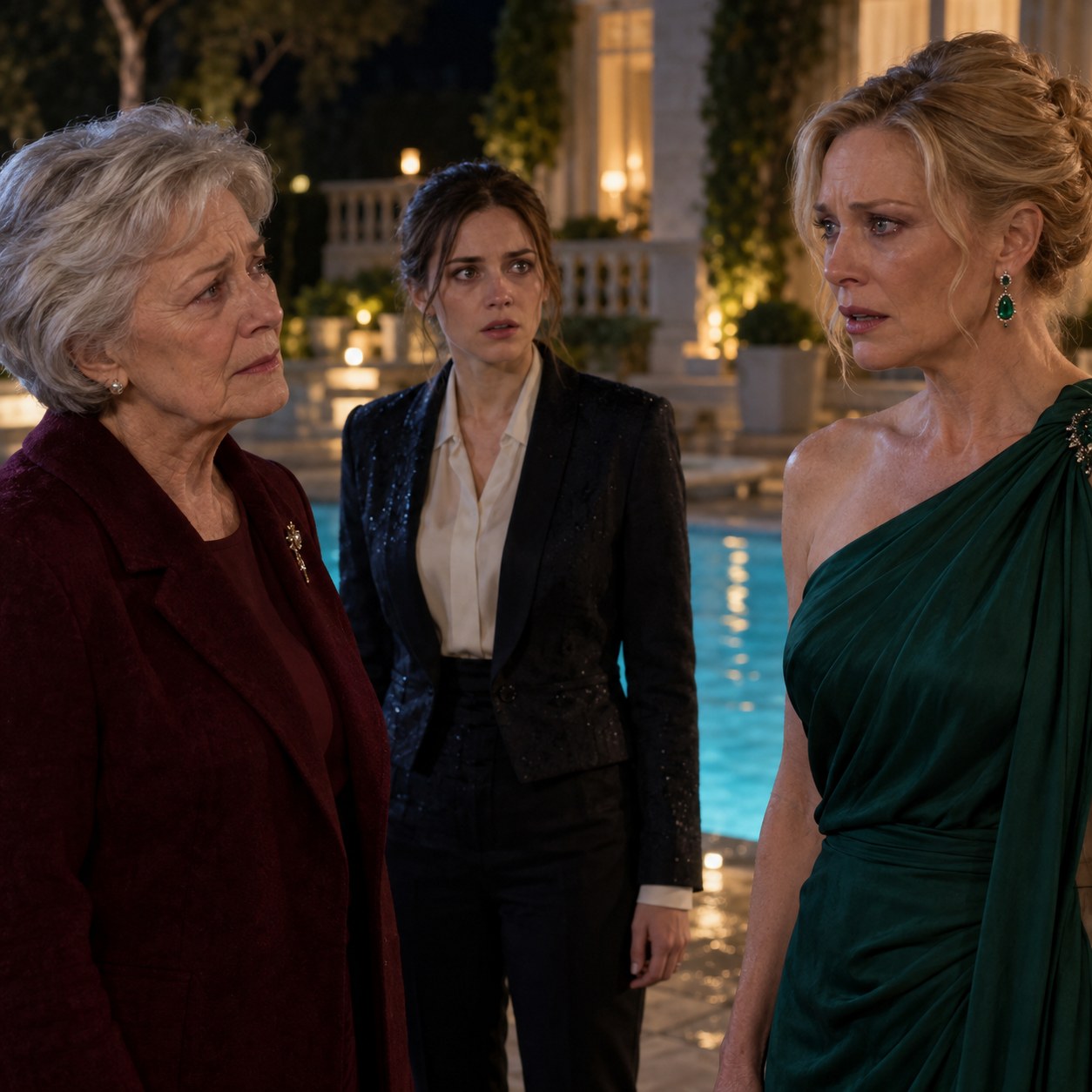 Madeleine confronte Isabelle sous le regard bouleversé d’Emma.